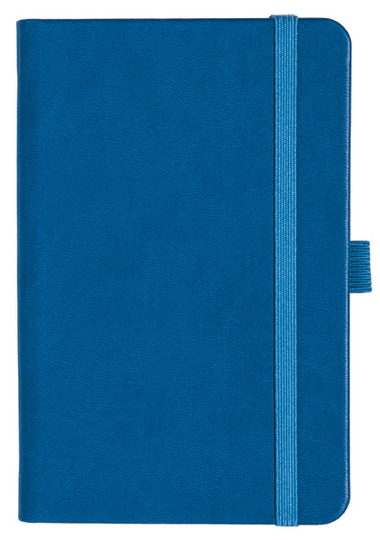 Notizbuch Style Small im Format 9x14cm, Inhalt kariert, Einband Slinky in der Farbe Azure