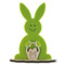 Steckfigur Hase in Werbekarte - Hase mit Lasergravur