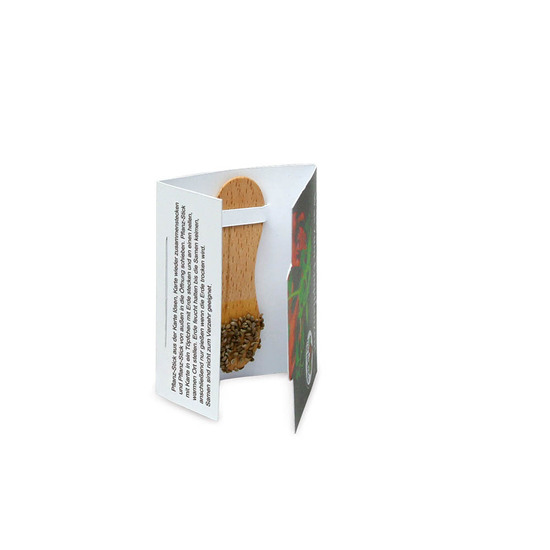 Bienenhelfer-Stick mit Samen - mit Standardgravur