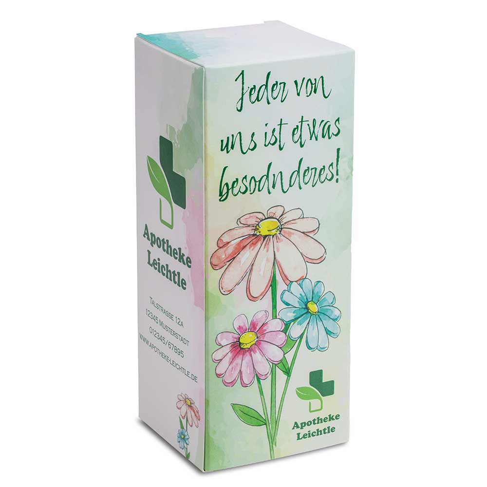 Handgefertigte Glasblume - gelb