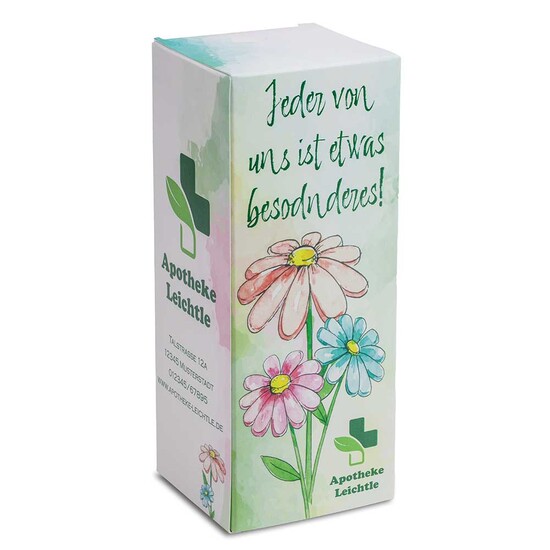 Handgefertigte Glasblume - gelb