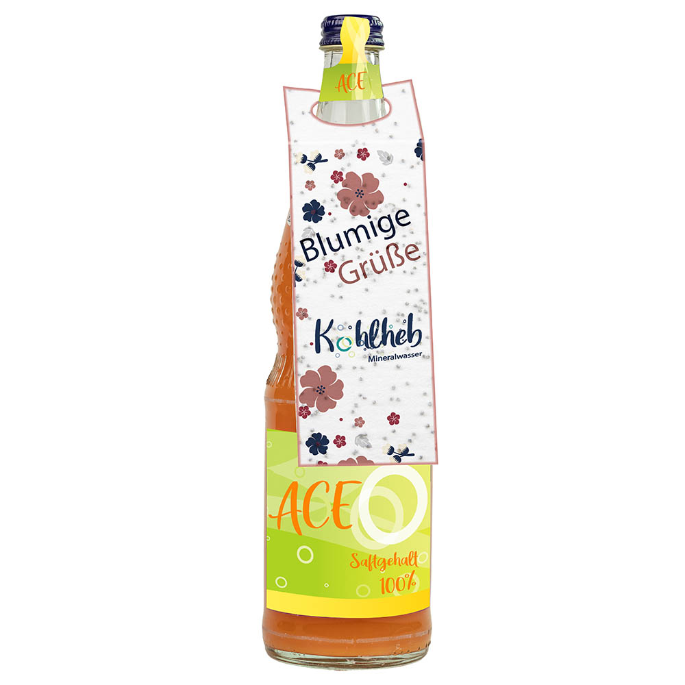 On-Pack Samenpapier - Mohnblume, Druck 4/0-c