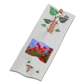 Bleistift im Samenpapieretui - Mohnblume, Druck 4/0-c