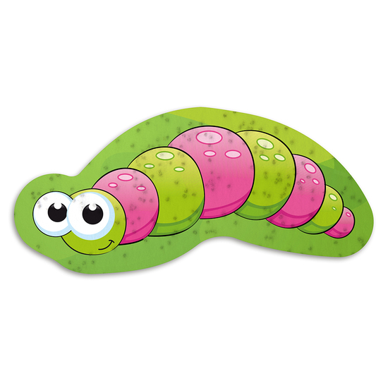 Samenpapier lustige Tierchen - Raupe Wanda