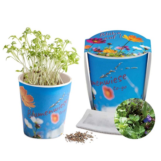 Blumenwiese To-Go - Ostern - Kräutermischung - neutral