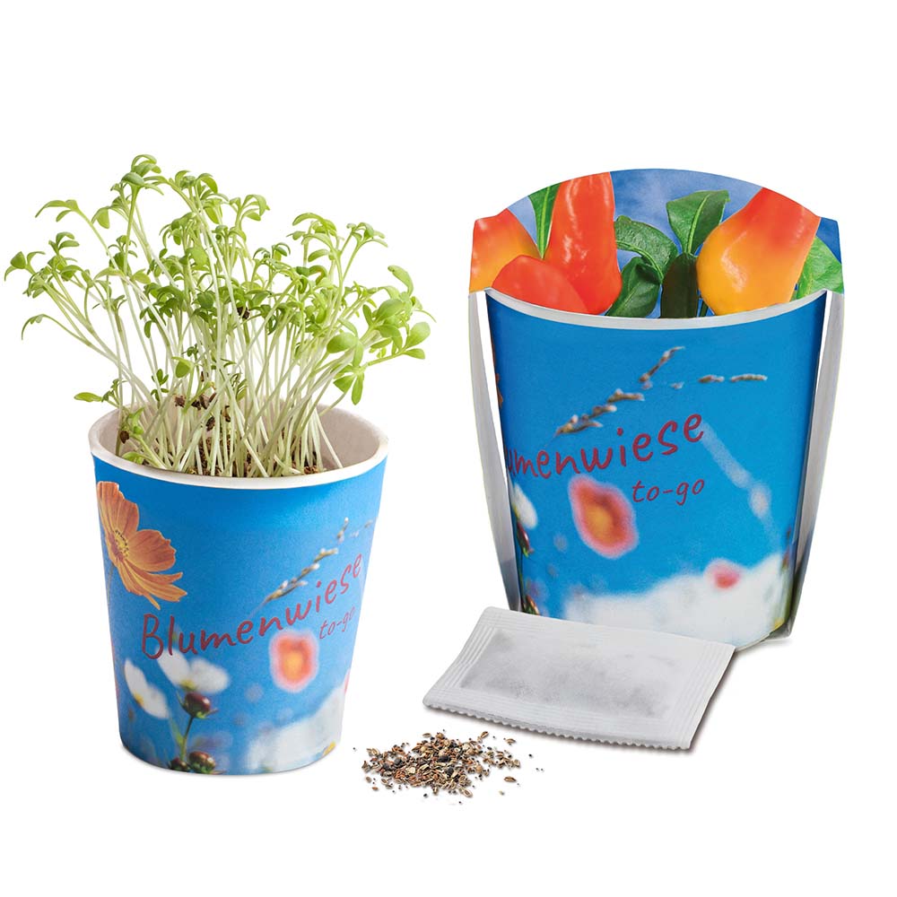 Blumenwiese To-Go - Ostern - Gewürzpaprika - Druck individuell 4/0-c