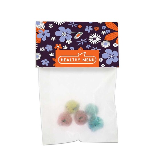 Bunte Mini Flower-Balls mit Samen - mit Digitaldruck