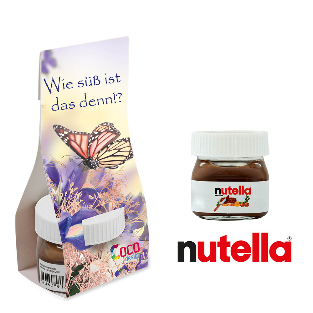 Nutella in Überreichverpackung - Weihnachten - mit Digitaldruck