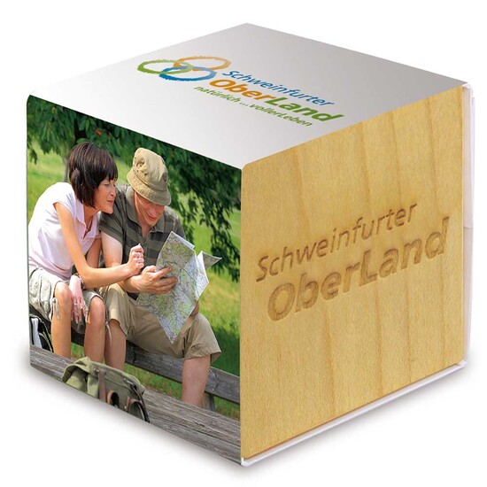 Pflanz-Holz mit Samen - Persischer Klee, 2 Seiten gelasert