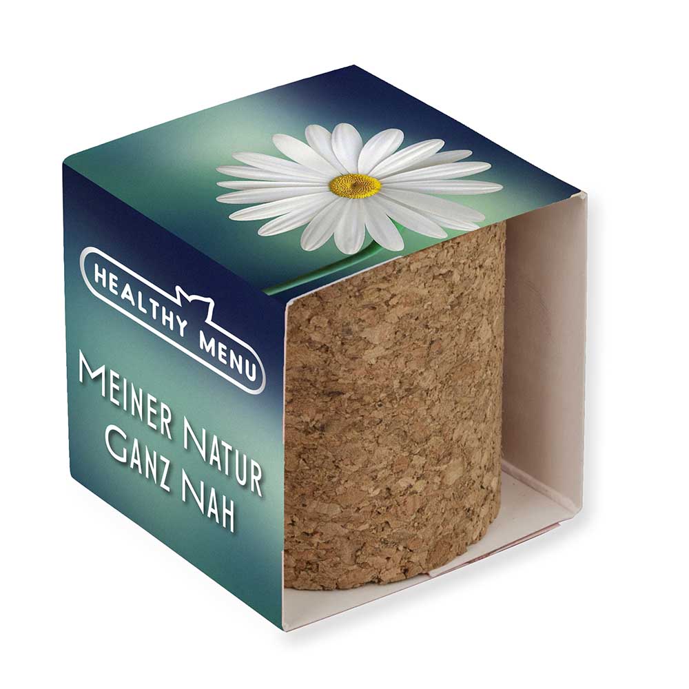 Pflanz-Kork rund mit Samen - Gartenkresse