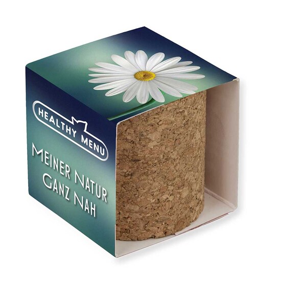 Pflanz-Kork rund mit Samen - Sommerblumenmischung