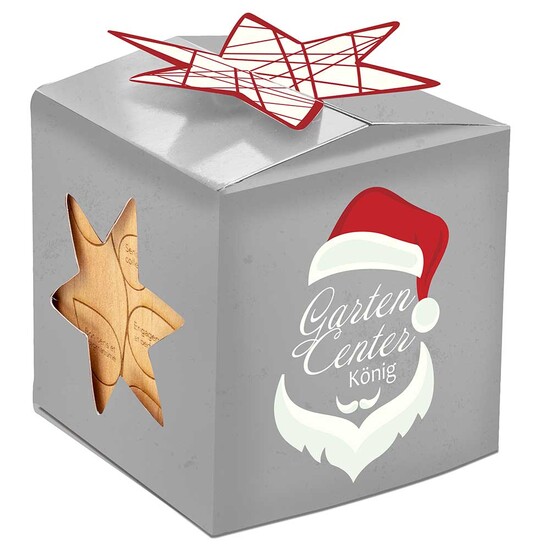 Pflanz-Holz Büro Star-Box mit Samen - Ringelblume