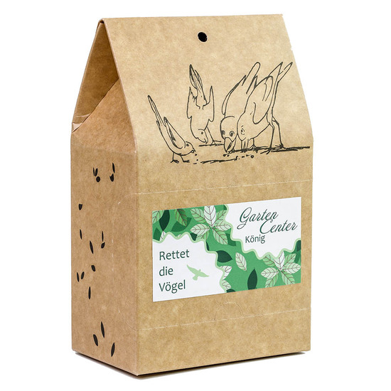 Vogelfutter To-Go - Weihnachten - Werbeaufkleber