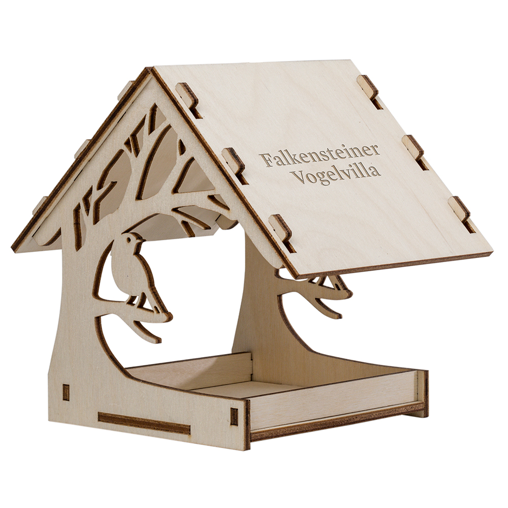 Vogelvilla - Weihnachten - mit Lasergravur