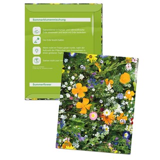 Samentütchen Klein - Standardmotiv  - Sommerblumenmischung - Standardmotiv  - Sommerblumenmischung