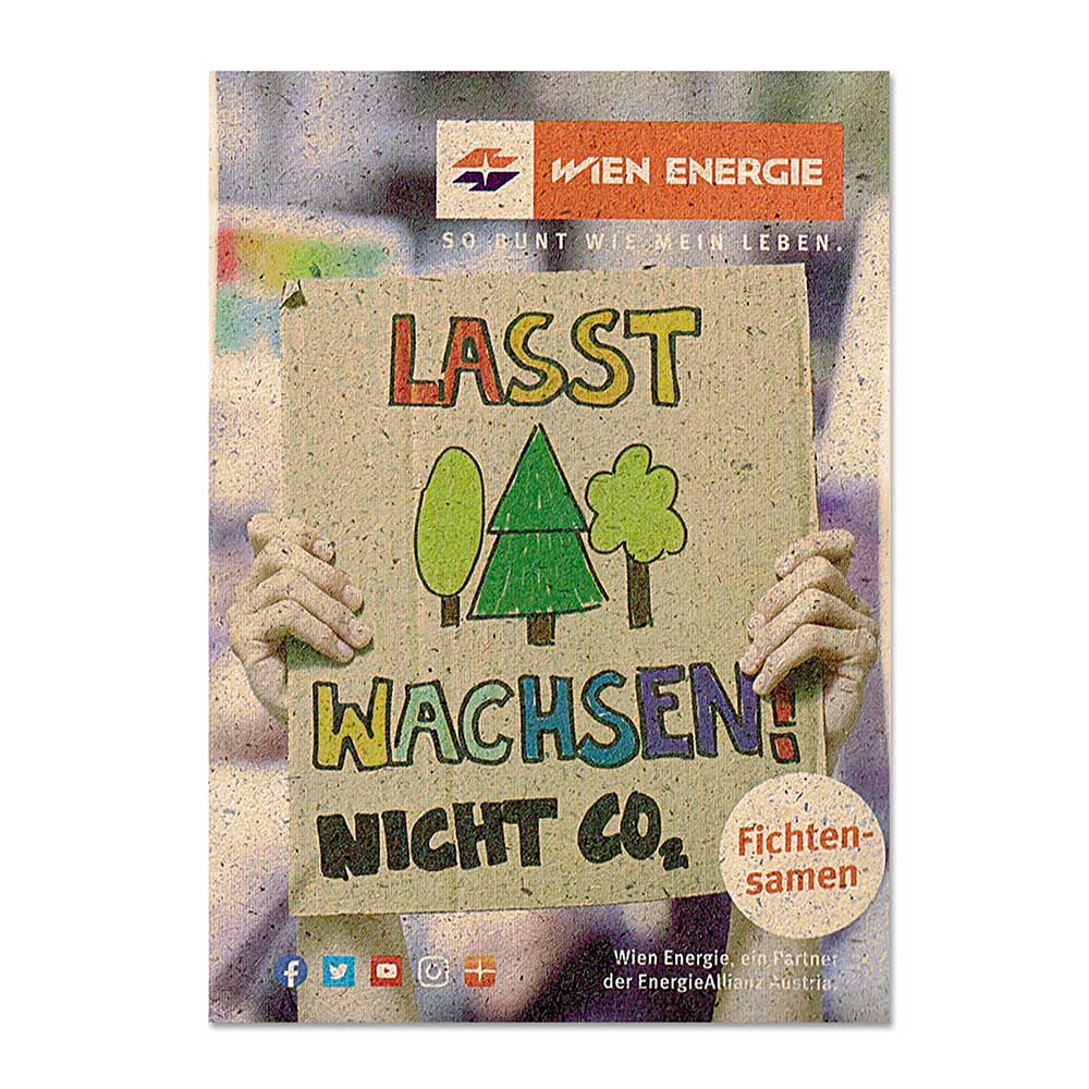 Samentütchen Mini - Graspapier - Basilikum