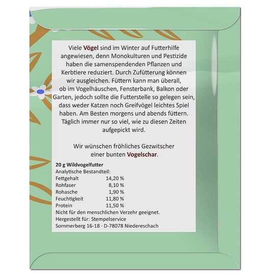 Vogelfutter-Tütchen - Individuell