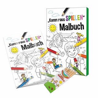 Malbuch / Mal-Set A6 - Komm-raus-spielen - Malset neutral