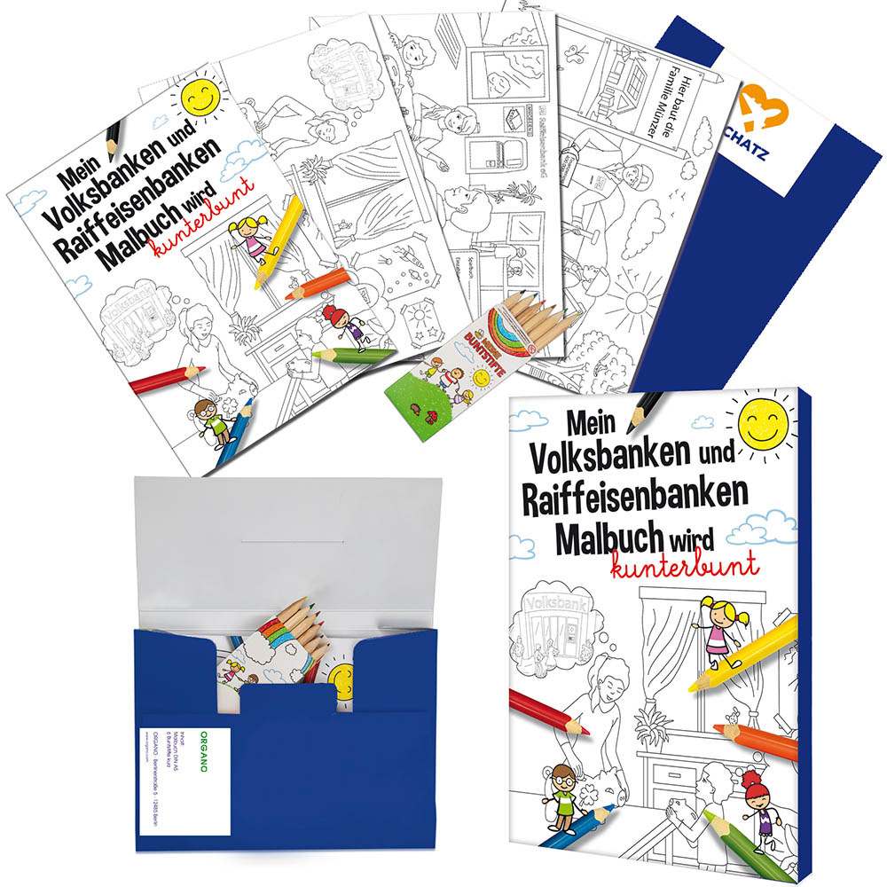 Malset A6 – Standard - Volksbanken&Raiffeisenbanken - Tampondruck 2-c