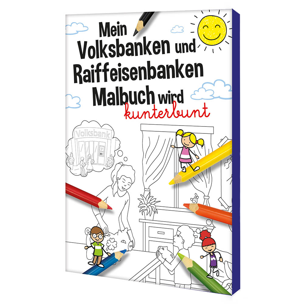 Malset A6 – Standard - Volksbanken&Raiffeisenbanken - Tampondruck 2-c