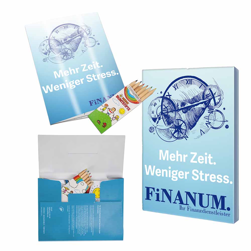 Malbuch / Mal-Set A6 - Bauernhof - Malset mit individuellen Vorder- und Rückseiten