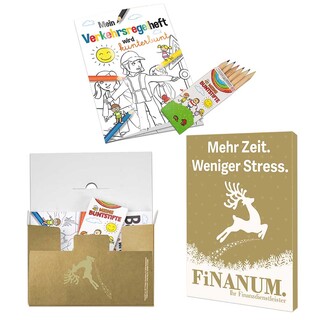 Mal-Set A6 - Weihnachten - Malset mit individuellen Vorder- und Rückseiten