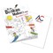 Malbuch / Mal-Set A6 - Banken - Malbuch mit 2-c Logoeindruck