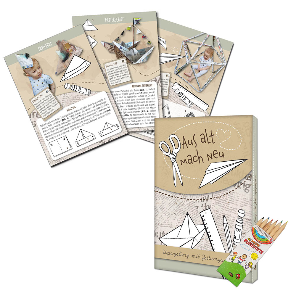 Upcycling-Set – Standard - Zeitungspapier - ohne Druck