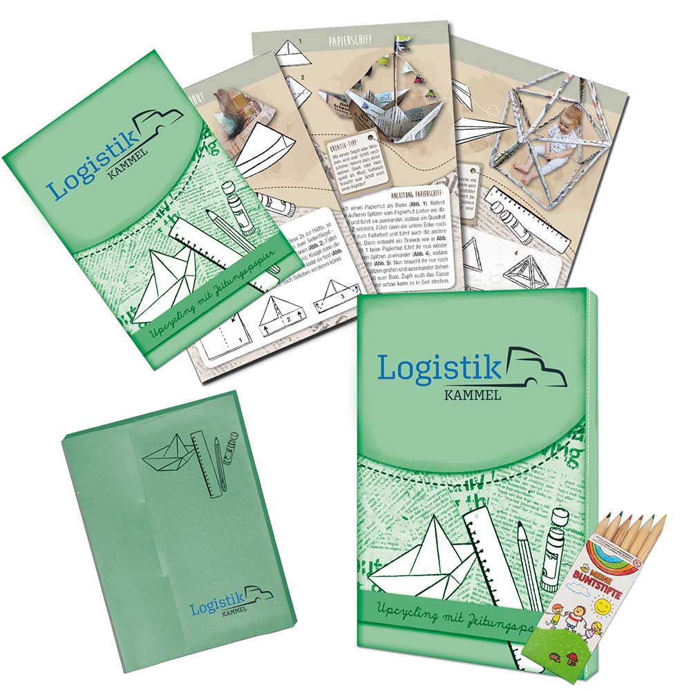 Upcycling-Set - Toilettenpapierrollen - individuell 4/0-c