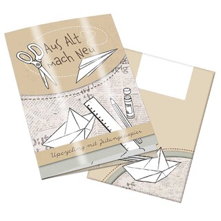 Upcycling-Heft - Zeitungspapier - neutral