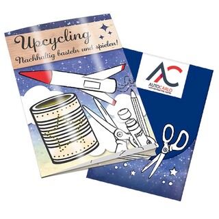 Upcycling-Heft - Alltagsgegenstände - Tampondruck 2-c