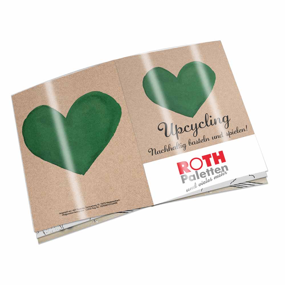 Upcycling-Heft - Toilettenpapierrollen - individuell 4/0-c