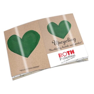 Upcycling-Heft - Zeitungspapier - individuell 4/0-c