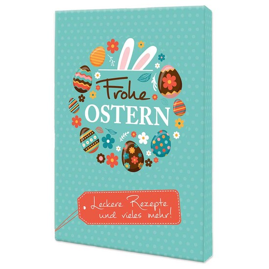 Rezeptbuch-Set "Ostern" - Backförmchen-Set mit 1-c Logoeindruck