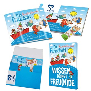 Wissen-Set „Das Flüsseheft“ - Set - mit 1-c Logoeindruck
