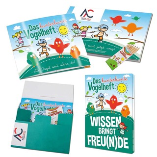 Wissen-Set „Das Vogelheft“ - Set - mit 2-c Logoeindruck