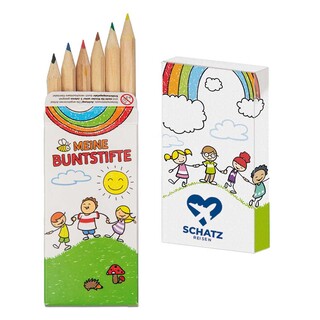 Buntstiftbox - Standard mit 1-c Logoeindruck