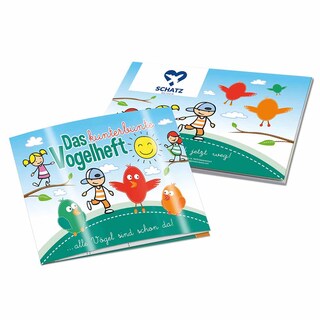 Wissen-Set „Das Vogelheft“ - Heft - mit 1-c Logoeindruck
