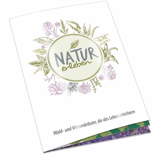 Themen-Set „Natur erleben“ - Heft - mit 1-c Logoeindruck