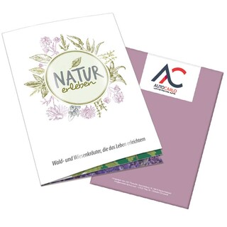 Themen-Set „Natur erleben“ - Heft - mit 2-c Logoeindruck