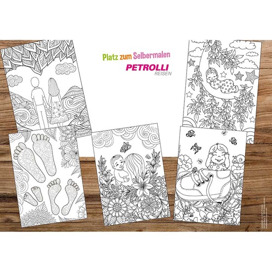 Ausmalbögen-Set - mit Digitaldruck