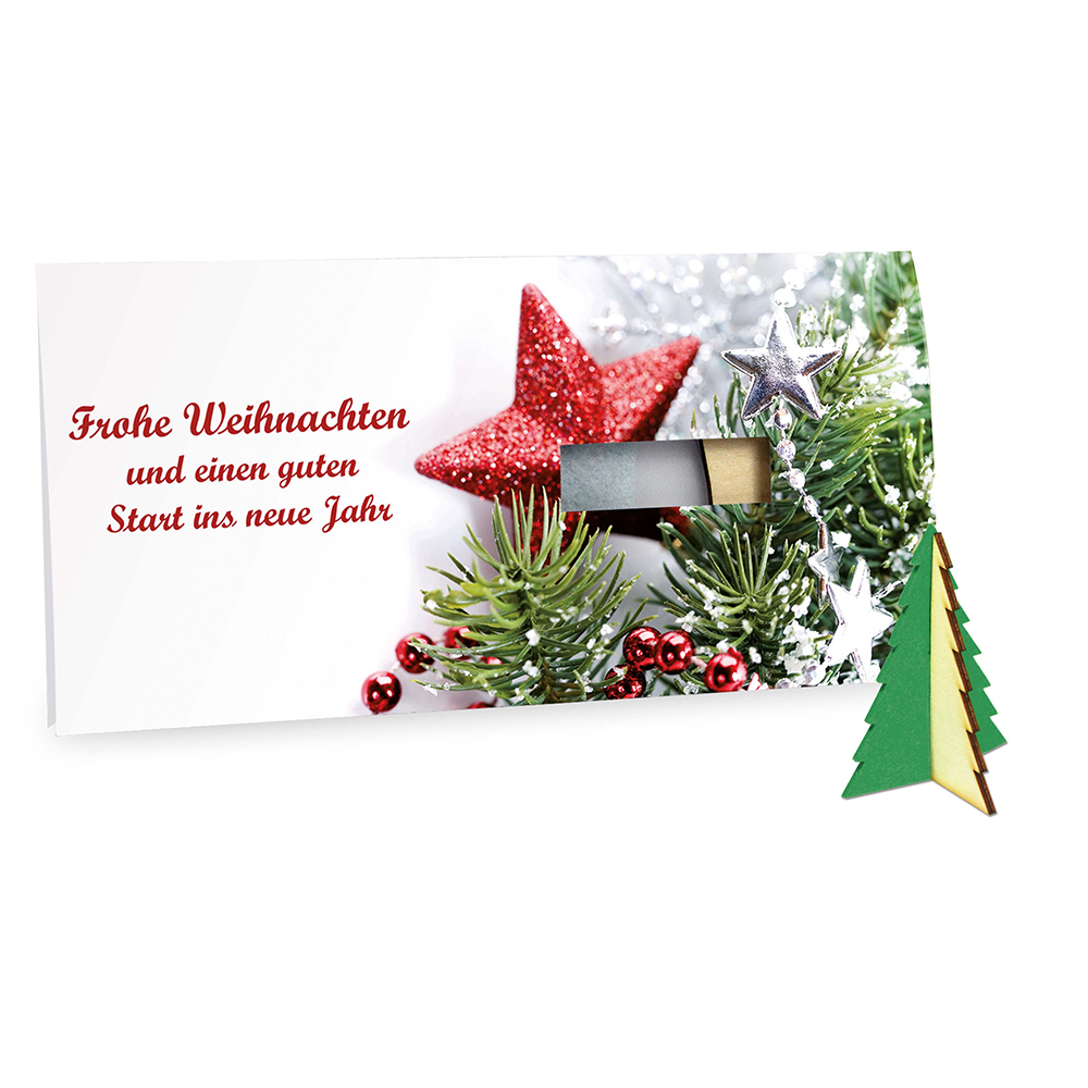 Steckfiguren-Karte Filz - Baum 4/4-c