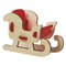 Steckfiguren-Karte Filz - Schlitten 4/4-c