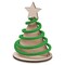 Steckfiguren-Karte Filz - Tannenbaum Wendelfilz 4/4-c