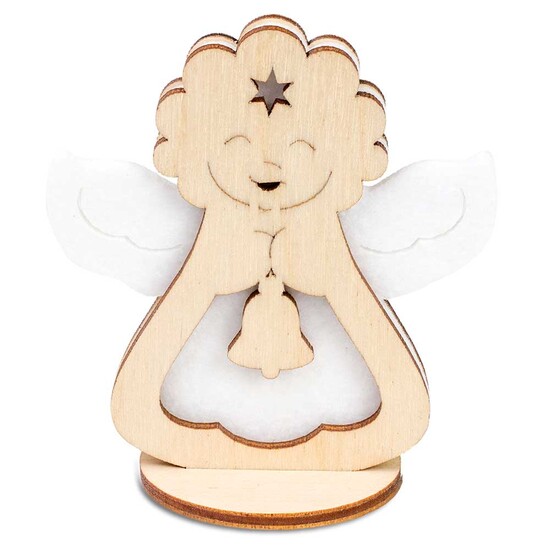 Steckfiguren-Karte Filz Premium - Engel Premium 4/0-c