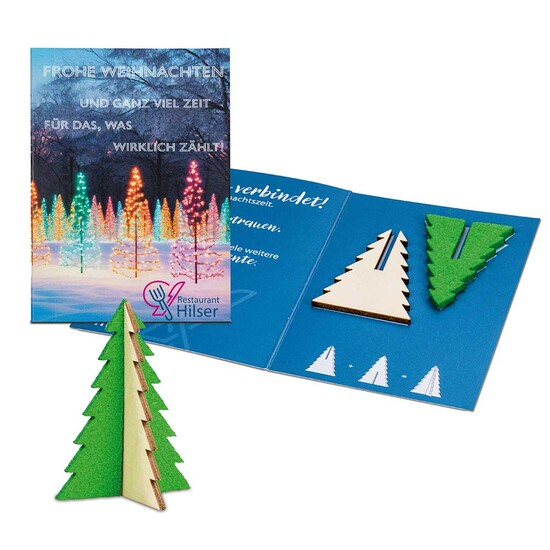 Steckfiguren-Karte Mini - Baum