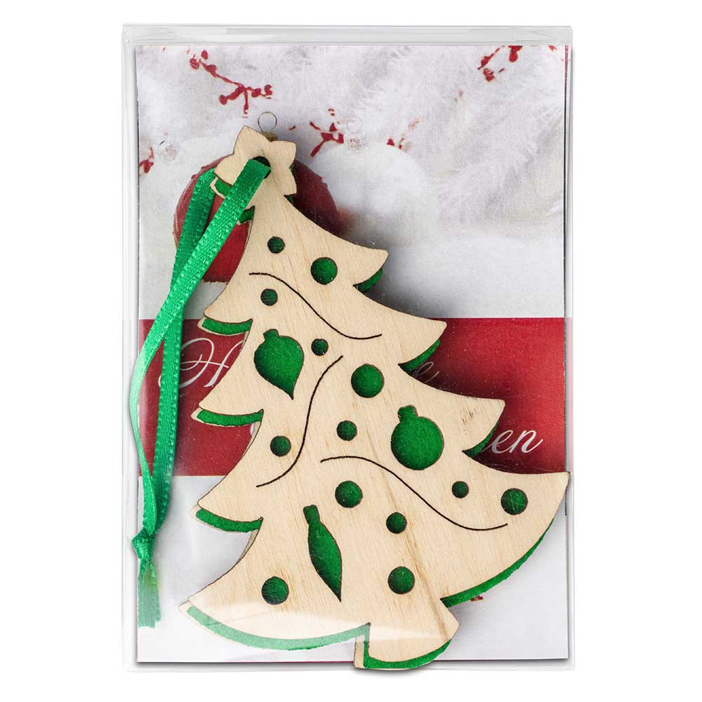 Holz-Filz Anhänger - Tannenbaum in Box