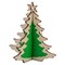 3D Holzpuzzle-Karte - Holz-Filz Tanne mit Lasergravur