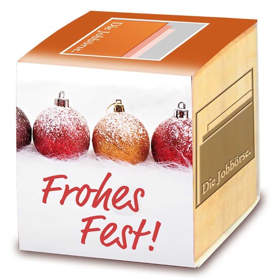 Pflanz-Holz Maxi Xmas mit Fichtensamen - Fichte, 2 Seiten gelasert