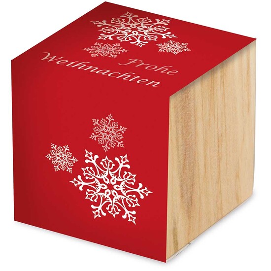 Pflanz-Holz - Standardmotiv - Frohe Weihnachten ohne Lasergravur - ohne Lasergravur